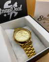 Premium Day Date All Gold Dial Watch