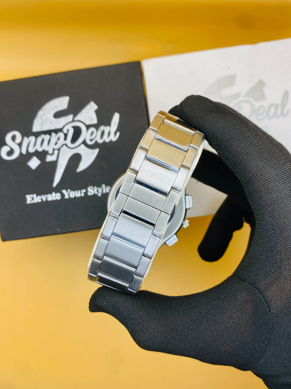 HB Silver with (Black Arabic Dial)