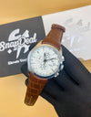 TISSOT 1835 Special Edition Chronograph Watch (Brown & White)