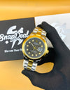 Rolex Stainless Steel 40mm Two Tone Golden-Silver with (Black Dial)