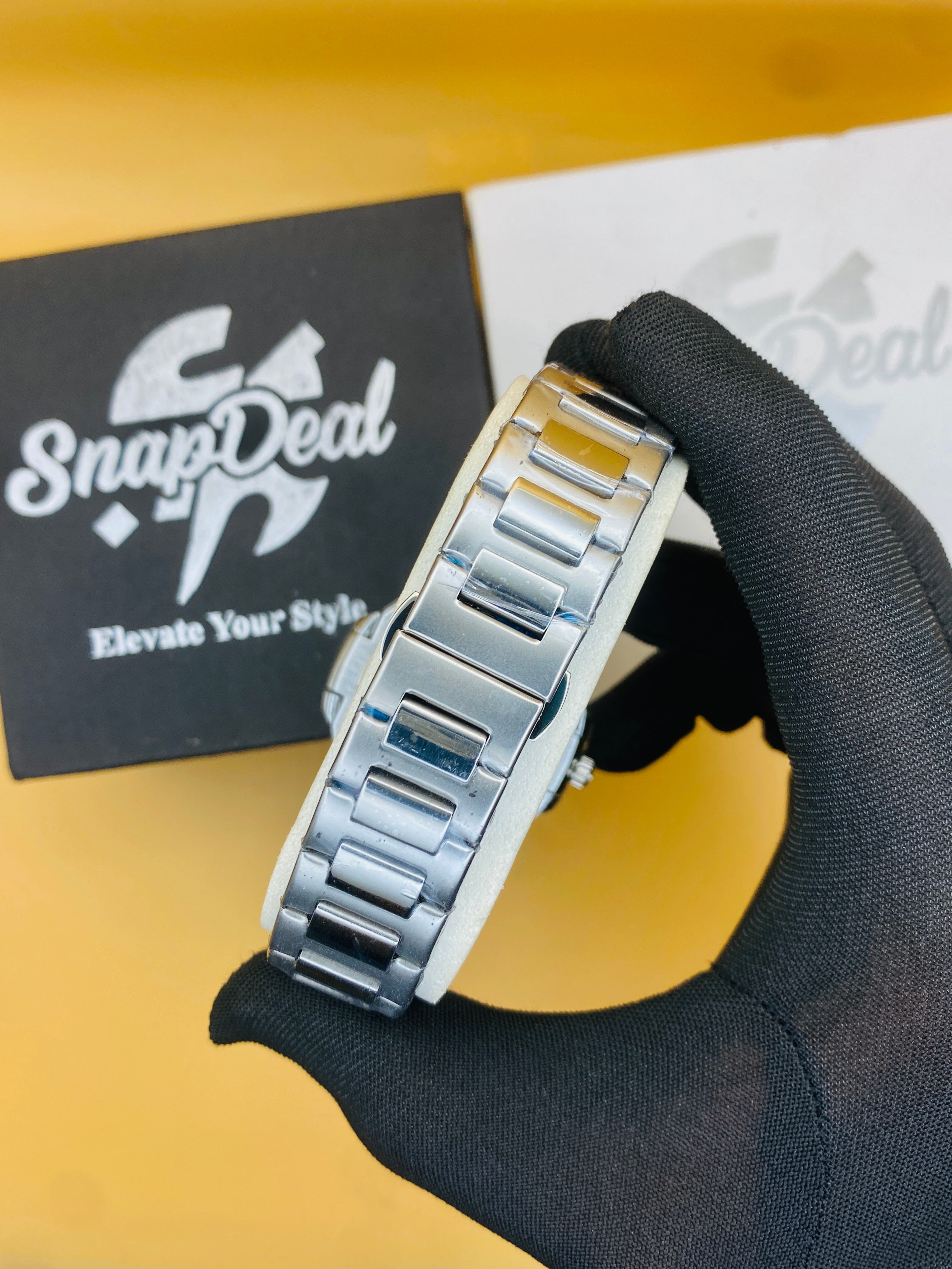P-P Geneve Silver with (Black Dial)