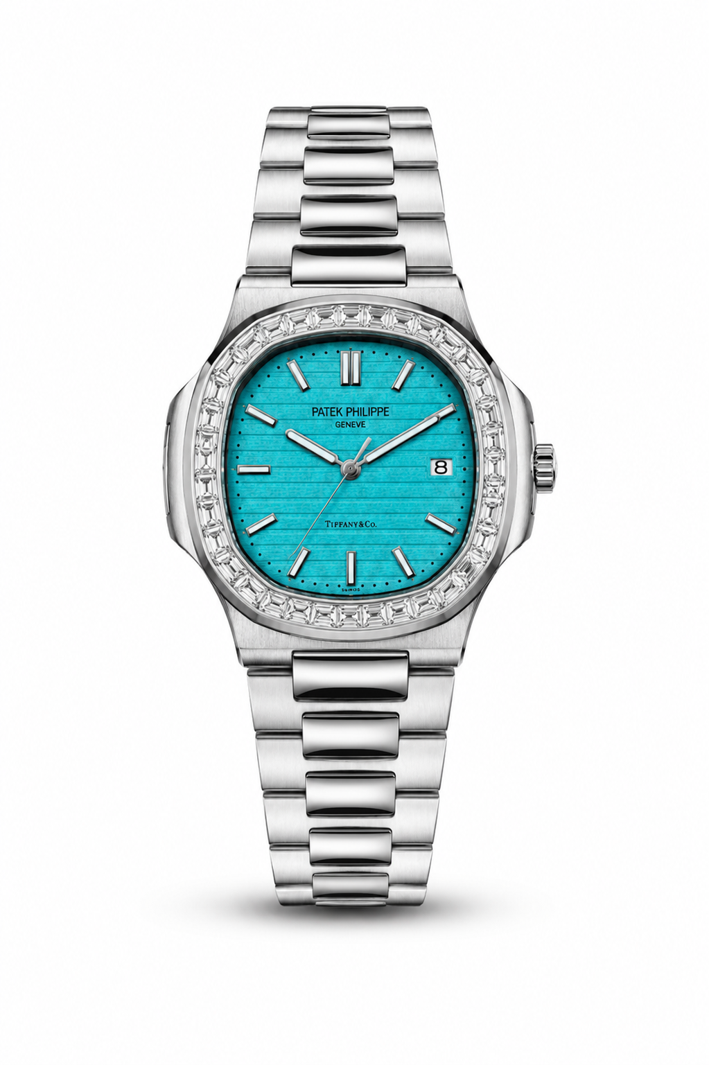 Patek Philippe Geneve Silver with (tiffany Dial)