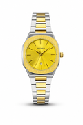 Bestwin Stainless Steel Silver with (Golden Dial)